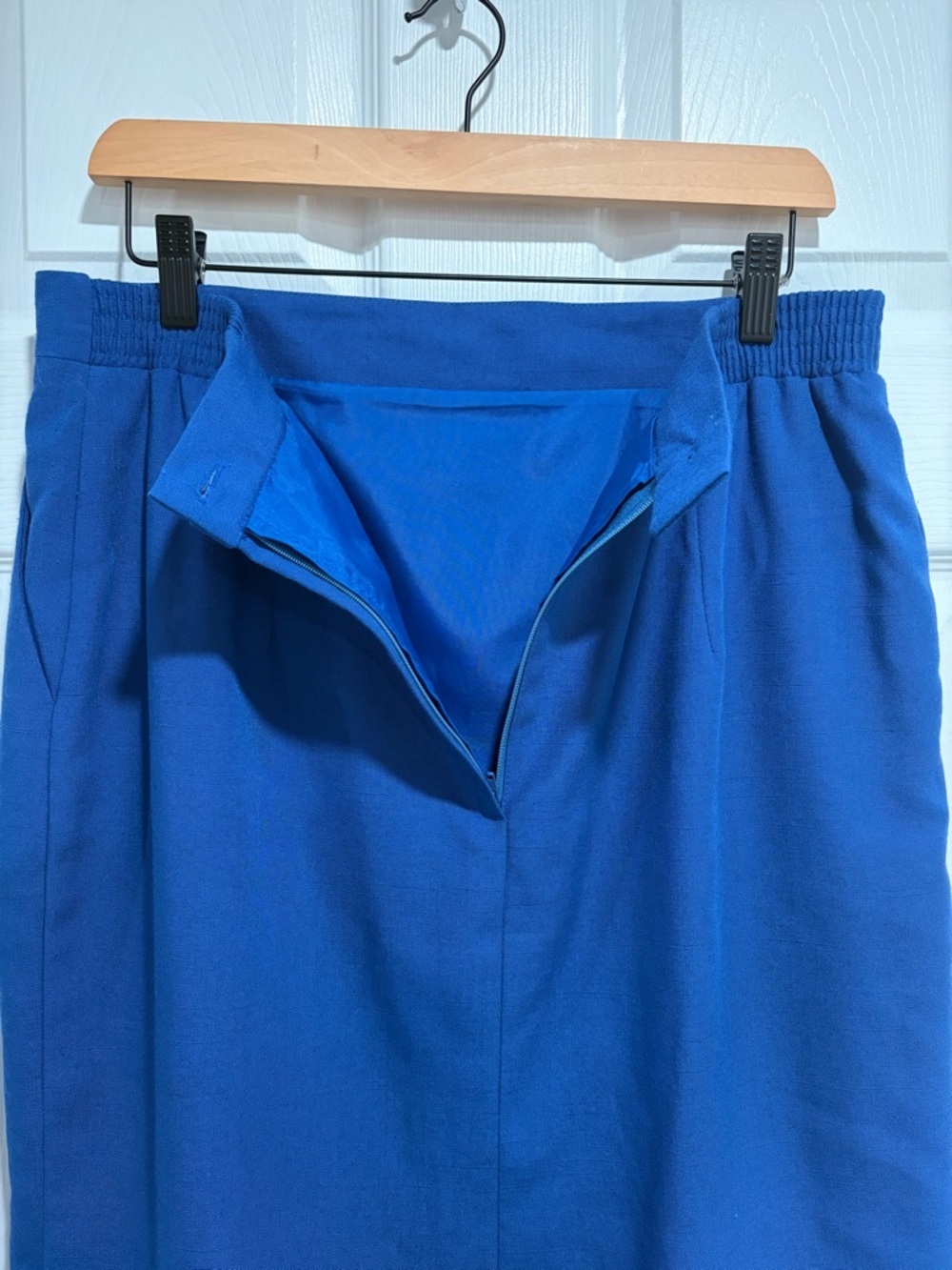 London Fog Collectables Vintage Classic Women's Knee-Length Pencil Skirt Pockets - Picture 5 of 7